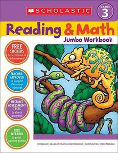 Scholastic Reading & Math Jumbo Workbook Grade 3  (786027)