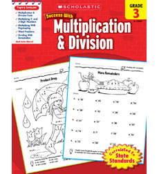 Scholastic Success with MULTIPLICATION & DIVISION Grade 3 (SC-520087)