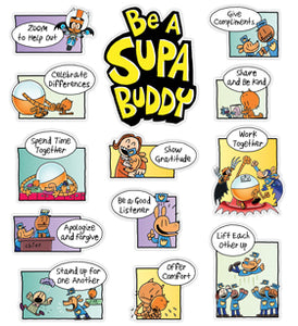 Scholastic Dog Man Be a Supa Buddy Bulletin Board Set (862613)