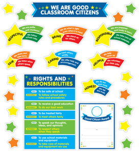 Scholastic We Are Good Classroom Citizens Bulletin Board Set (862623)