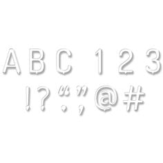 Creative Teaching White Letter Board 1" Uppercase Letter Stickers, 133 letters (CTP8756)