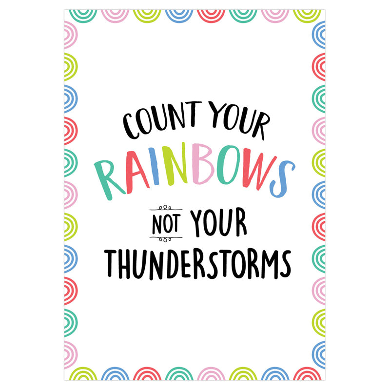 Creative Teaching Press Count Your Rainbows Poster 13 3/8" x 19",(CTP10436)