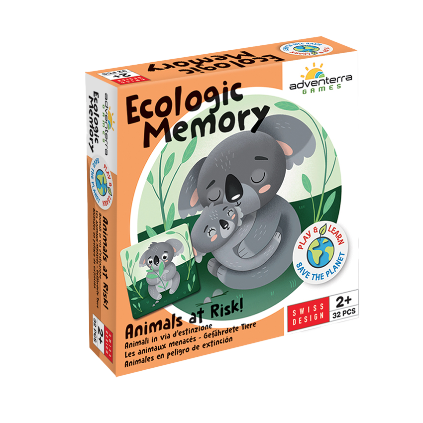 Adventerra Ecologic Memory Game Animals at Risk!, Ages 2+