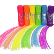 Jumbo Kwik Stix Tempera Paint Sticks, 6 Neon Colors (TPG-645)