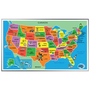 Kids Puzzle Of The USA, 55 Jumbo Pieces, 1.5' x 2.5'