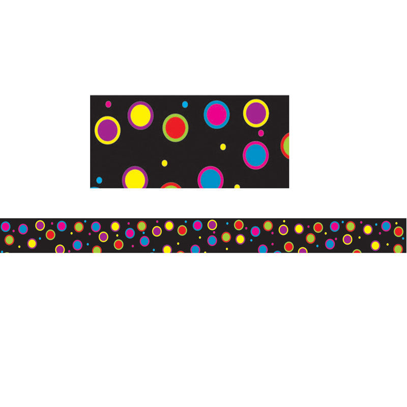 Ashley Magnetic Magi-Strips Color Dots Border, 0.75" x 12" (ASH 11012)