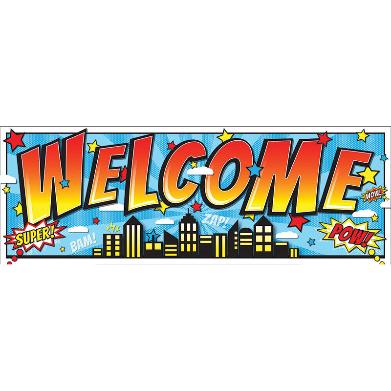 Ashley Productions Superhero Magnetic Welcome Banner (ASH 11309)