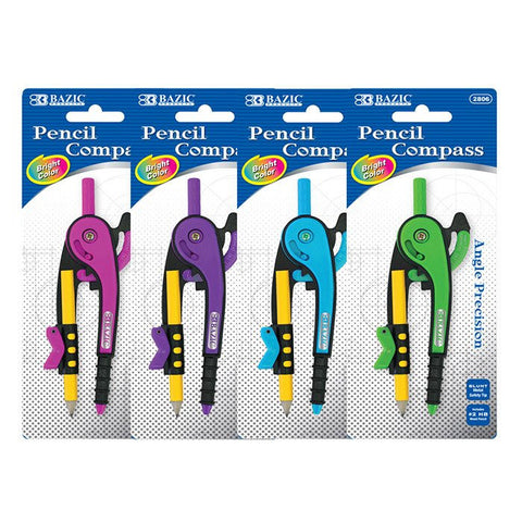 BAZIC Scale-Arm Compass w/ #2 Wood Pencil (2806)