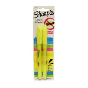 Sharpie Pocket Style Highlighters Fluorescent, 2 Pack