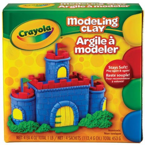 Crayola Modeling Clay, Primary Colors, 1lb (57-0300)