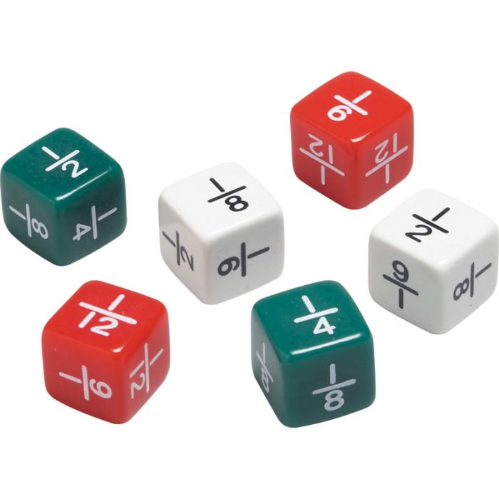 Didax Fraction Dice, 6 PCs (2-505)