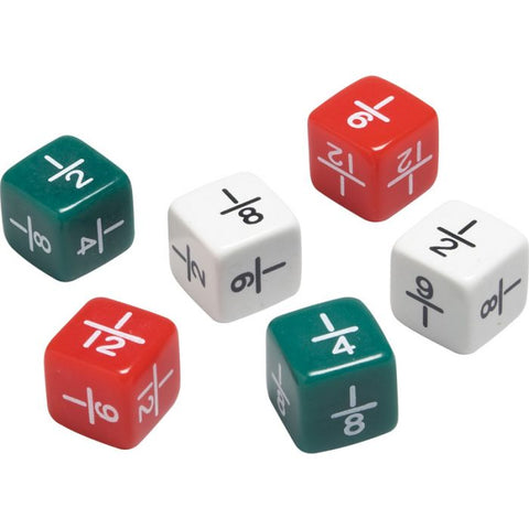 Didax Fraction Dice, 6 PCs (2-505)