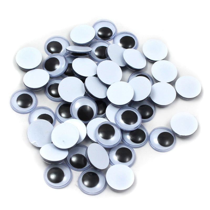 Pacon Wiggle Eyes, Round, 12mm, 500 Count (PAC 342302)