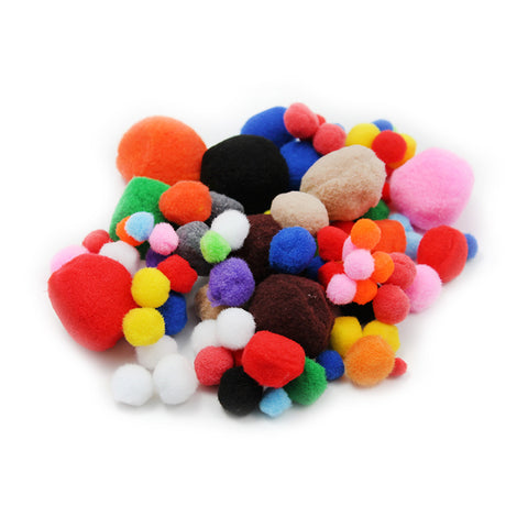 Pacon Pom Poms, Assorted Sizes and Colors (PAC 8158)