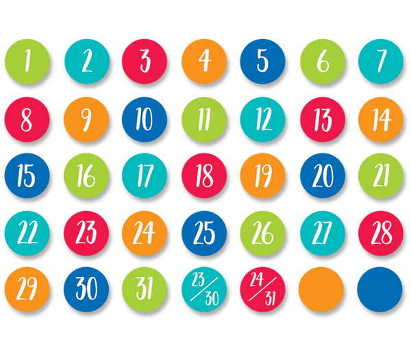 Creative Teaching Colorful Calendar Days (CTP10197)