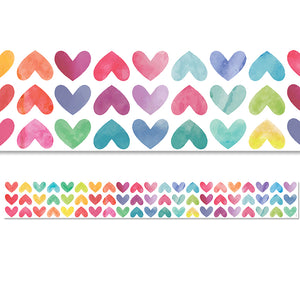Creative Teaching Colorful Hearts Border 48' (CTP 10478)