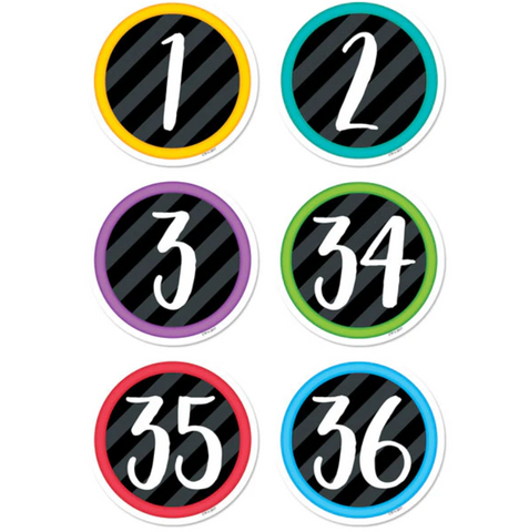 Creative Teaching Student Numbers, Bold & Bright, 3" Cut-Outs (CTP8092)