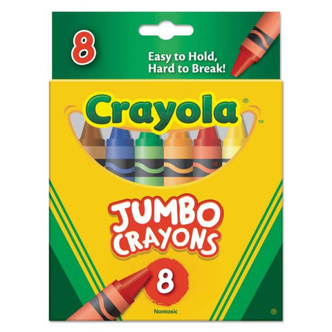 Crayola Jumbo Classic Crayons, 8 Count (52-0389)