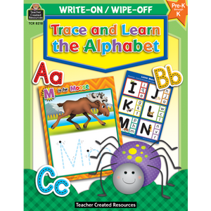 Teacher Created Trace and Learn the Alphabet Write-On Wipe-Off, 32 Pages (TCR 8218)
