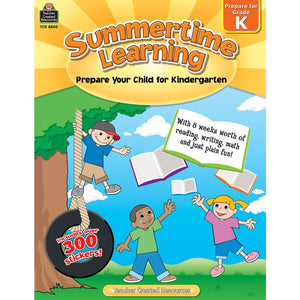 Teacher Created Resources Summertime Learning Preparing for Grade K (TCR 8840)
