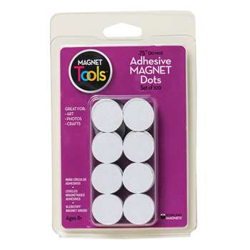 Dowling 3/4" Magnet Dots With Adhesive, 100 Count (735007)
