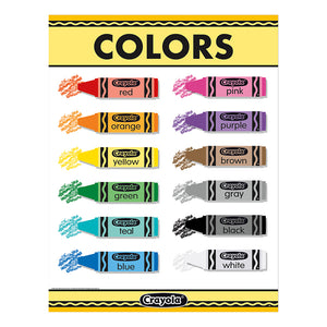 Eureka Crayola Colors Poster , 17" x 22" (EU 837554)