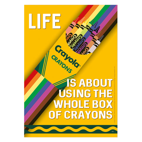 Eureka Crayola - Use the Whole Box of Crayons Poster, 13" x 19" (EU 837561)