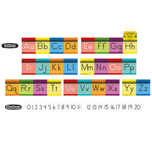 Eureka Crayola Alphabet Mini Bulletin Board Set, 31-Piece Set (EU 847818)