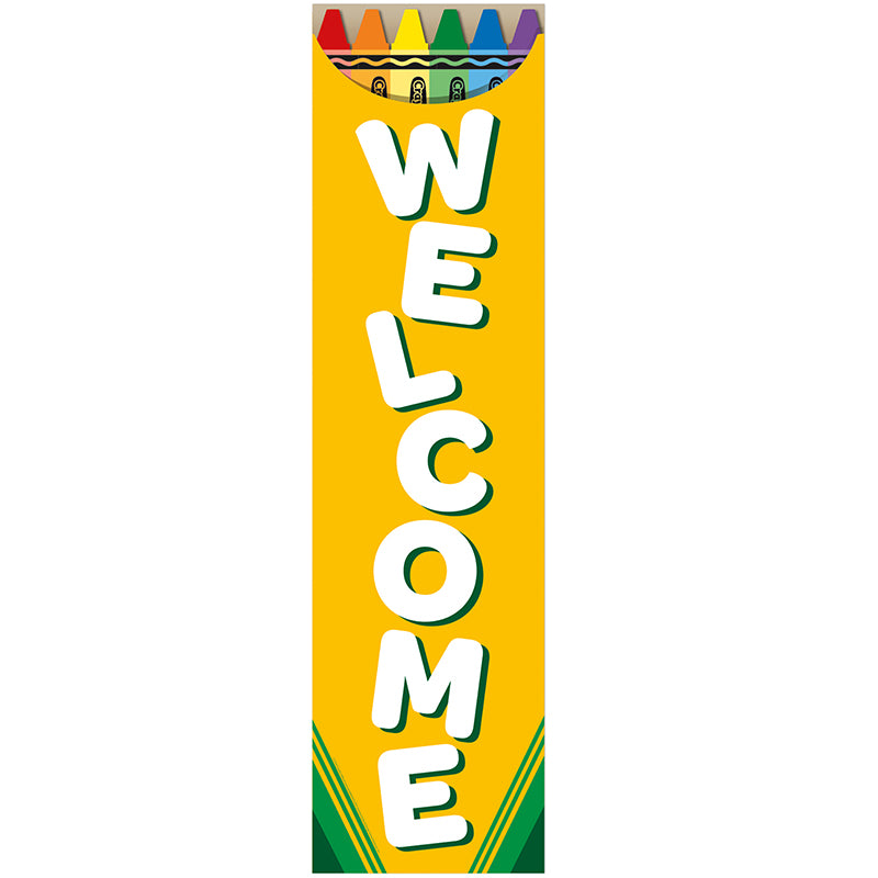 Eureka Crayola Welcome Banner Vertical,12" x 45" (EU 849345)