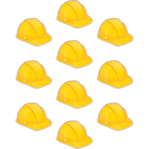 Teacher Created Under Construction Hard Hats Accents, 6”, 30 Pieces (8747)