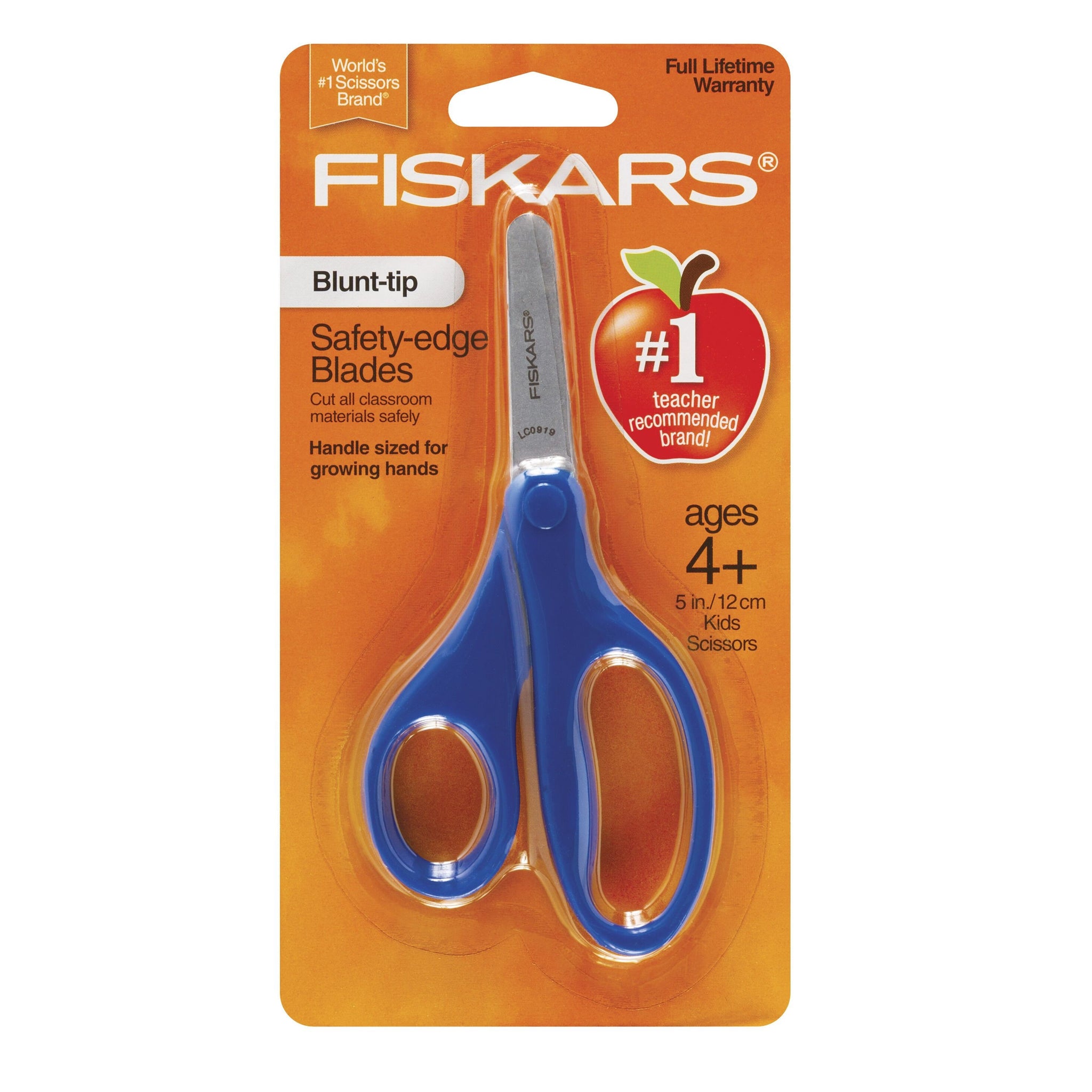 Fiskar's School Scissors 5", Blunt Tip , Blue