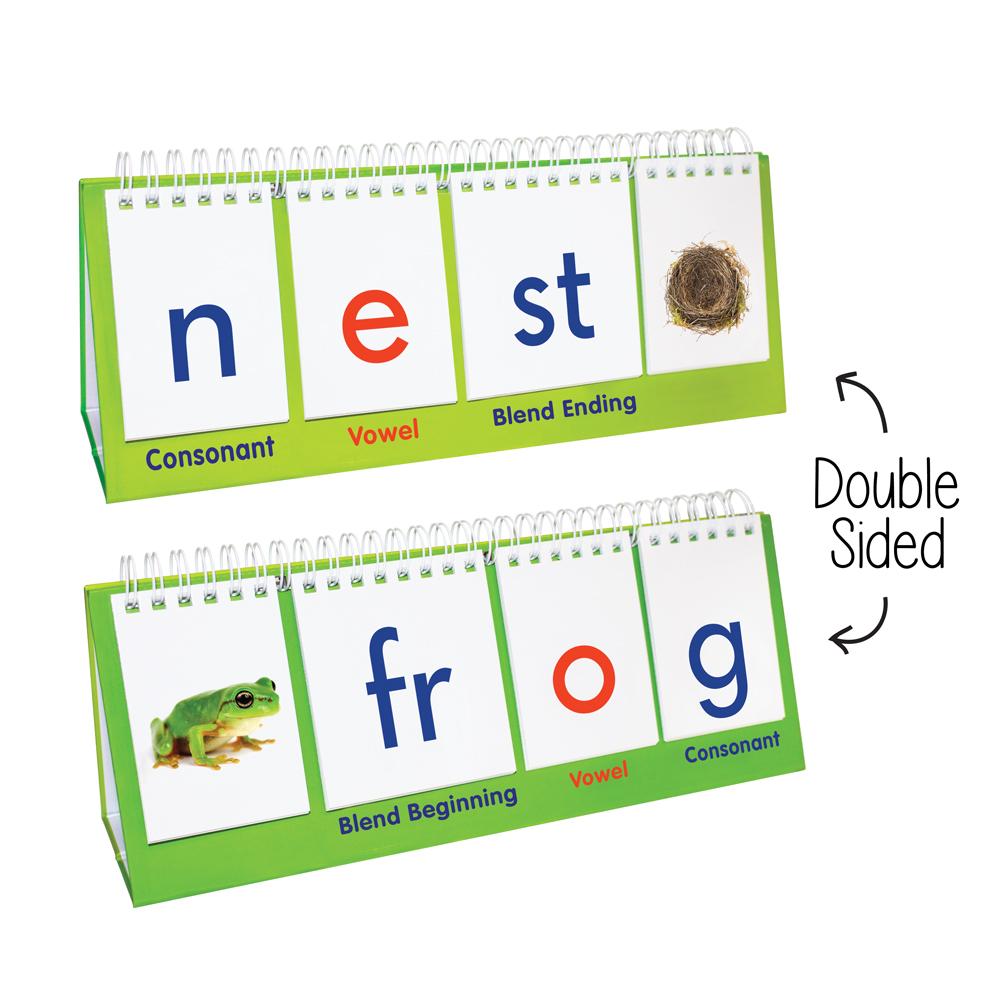 Junior Learning Blend Flips Double-Sided Stand, Beginning & Ending Sounds (JL457)