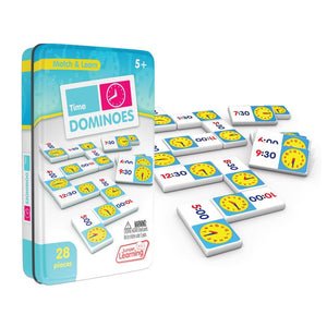 Junior Learning Time Dominoes Math Game, Learning Tell Time (JL 486)