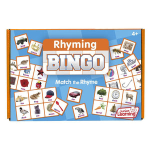 Junior Learning RHYMING Bingo Game Grades PreK-K (JL 543)