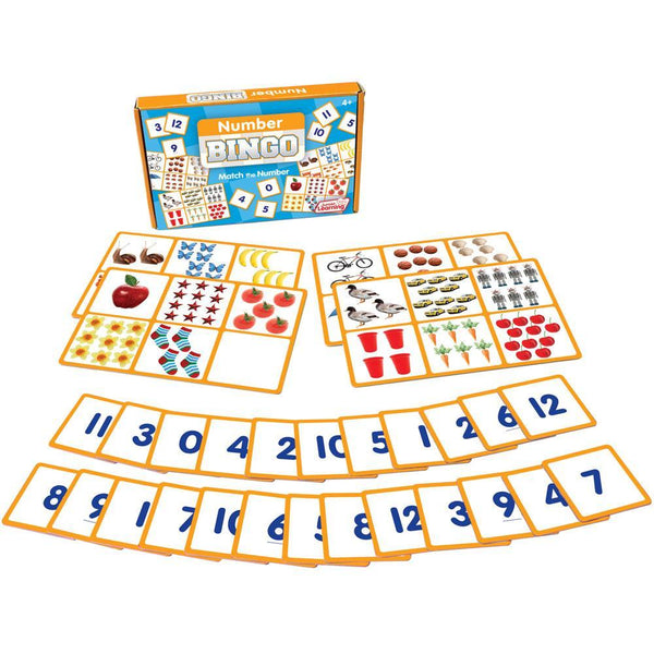 Junior Learning Matching NUMBER Bingo Game Ages 4+ (JL 546)