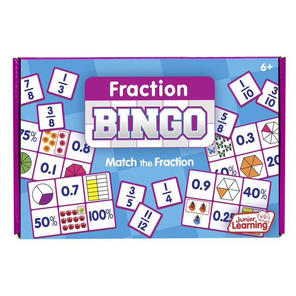 Junior Learning FRACTION Bingo Game Ages 6+ (JL 549)
