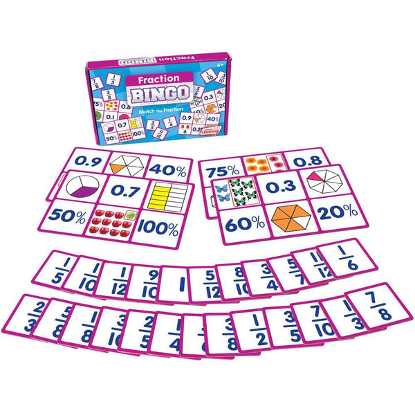Junior Learning FRACTION Bingo Game Ages 6+ (JL 549)