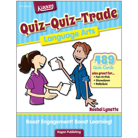 Kagan Quiz-Quiz-Trade: Language Arts, Grades 3-6 (489 Cards) (BQQLA3)