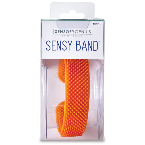 Mindware Sensory Genius: Sensy Band Silicone Bracelet, Orange (13785006)