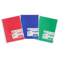Mead® Spiral® Notebook 5 Subject 180ct Wide-Ruled 05680)