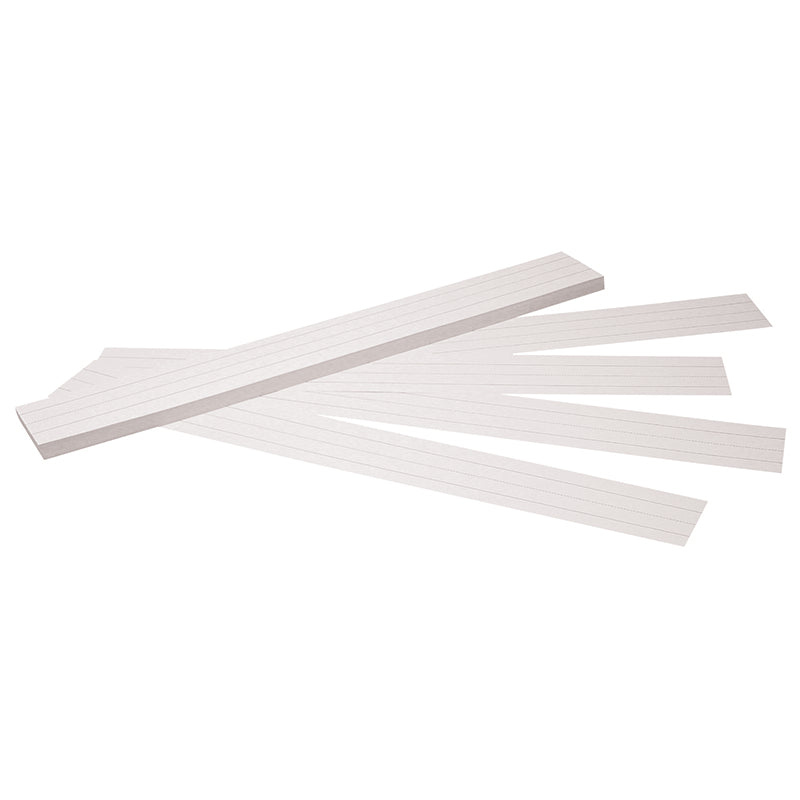 Pacon Sentence Strips, 100 Sheets, White, Lined, 3" x 24" (PAC5166)