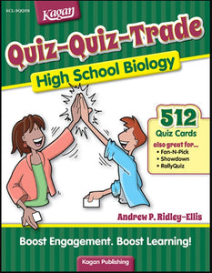 Kagan Quiz-Quiz-Trade: High School Biology (512 Cards) (BQQHB)