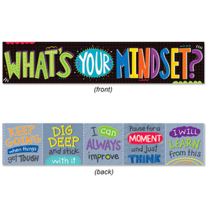 Creative Teaching Press What’s Your Mindset? Banner, 2 Sided (CTP 8151)