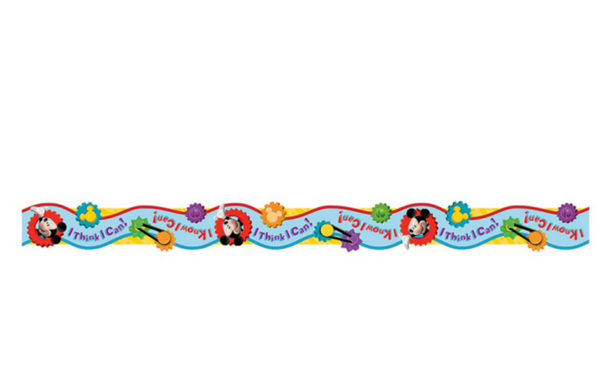 Eureka Mickey Mouse Clubhouse® I Think I Can Extra Wide Cut Deco Trim (EU 845209)