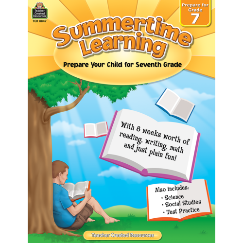 Teacher Created Resources Summertime Learning Preparing for Grade 7 (8847)