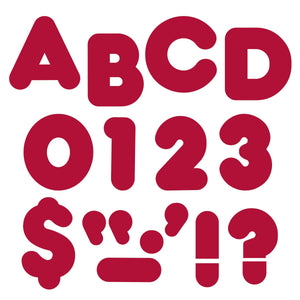 Trend Maroon 4-Inch Casual Uppercase Ready Letters (T1599)