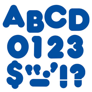 Trend Royal Blue 4-Inch Casual Uppercase Ready Letters (T1602)