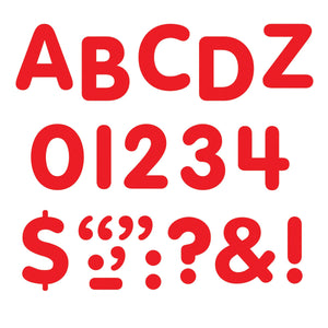 Trend Red 1-Inch Letters, Numbers, & Marks STICK-EZE® Stick-On Letters (T1780)
