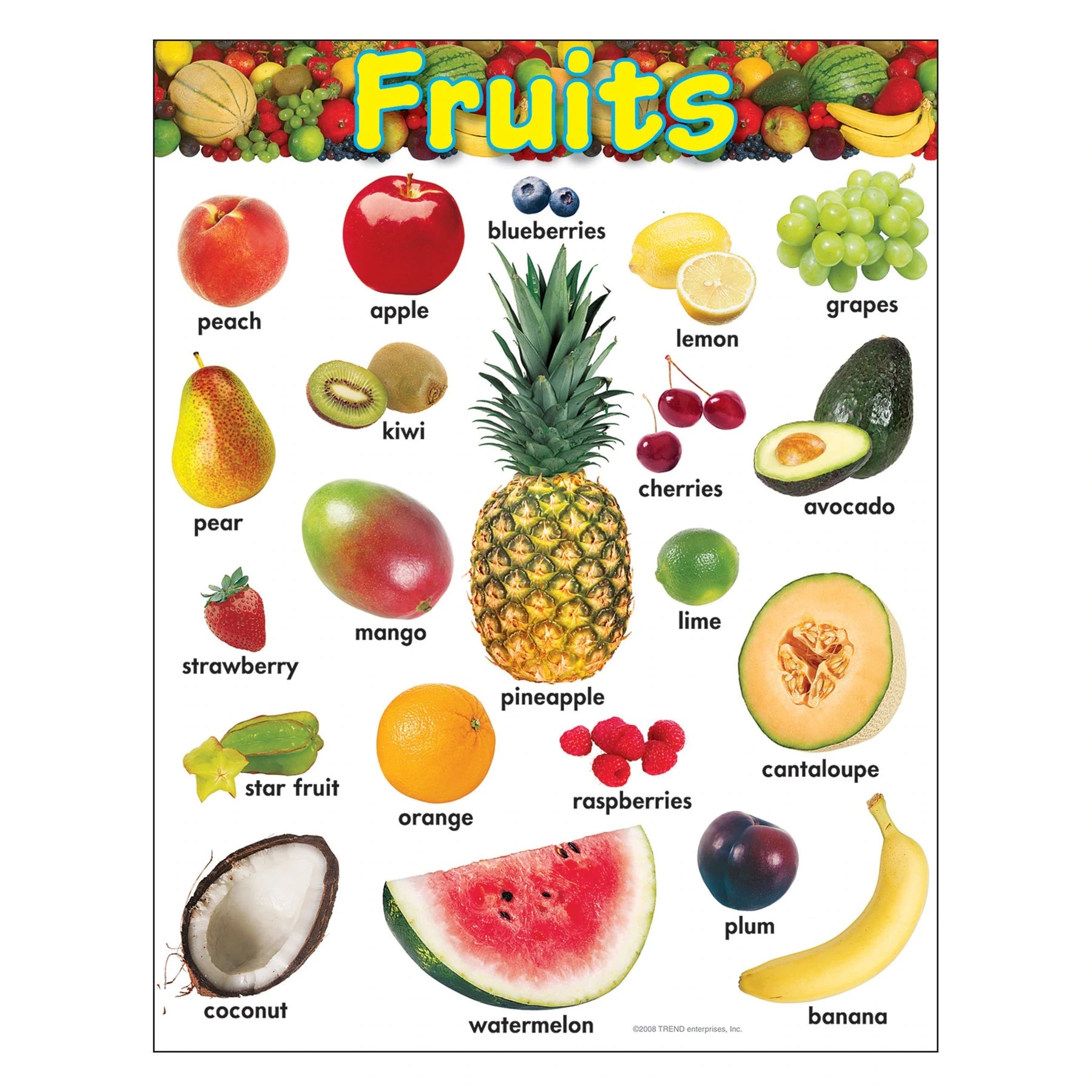Trend Fruits Learning Chart (T38247)