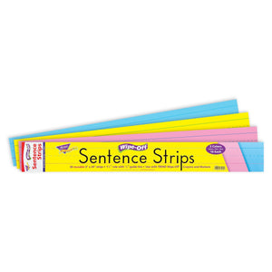 Trend 24-Inch Multicolor Wipe-Off® Sentence Strips (T-4002)